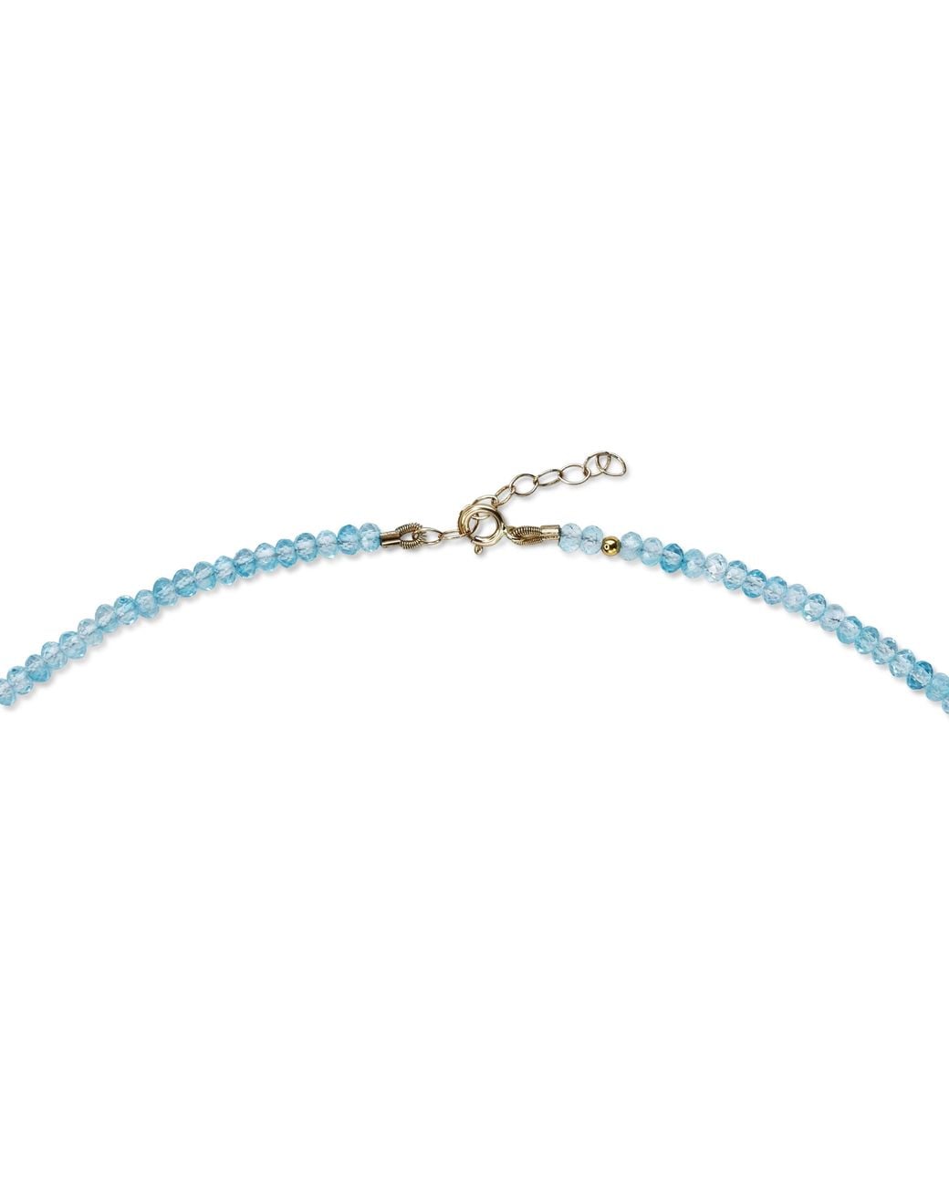 Bombyx House Blue Tiny Topaz Cluster Necklace