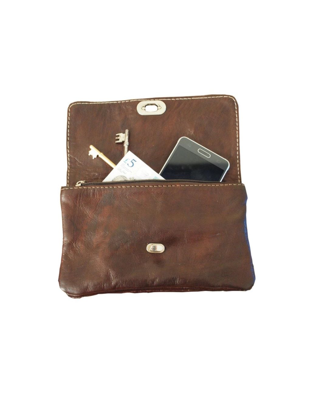 Berber Leather Brown The Kenitra Soft Cross-Body Bag