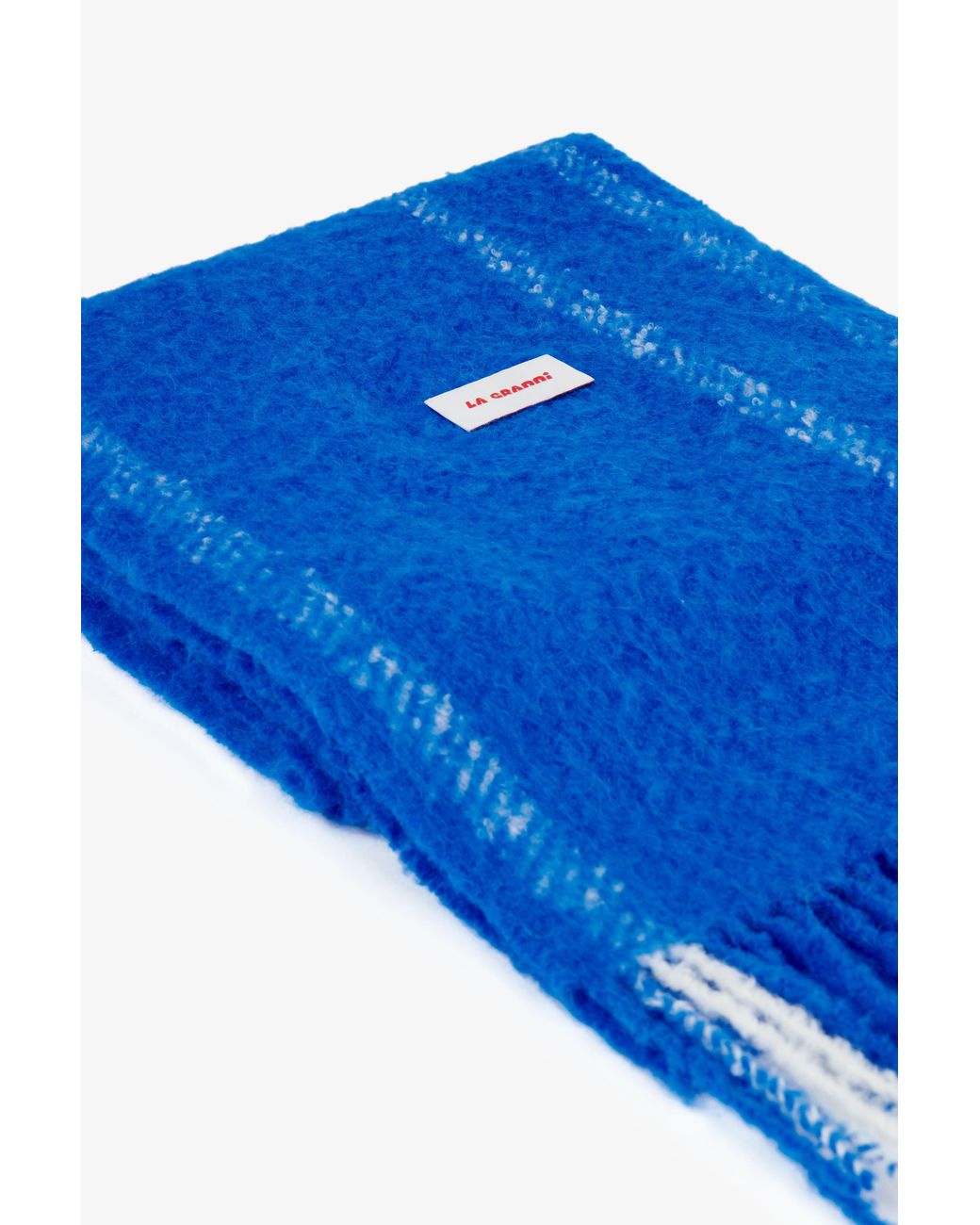 La Granni Blue Oversized Alpaca Scarf