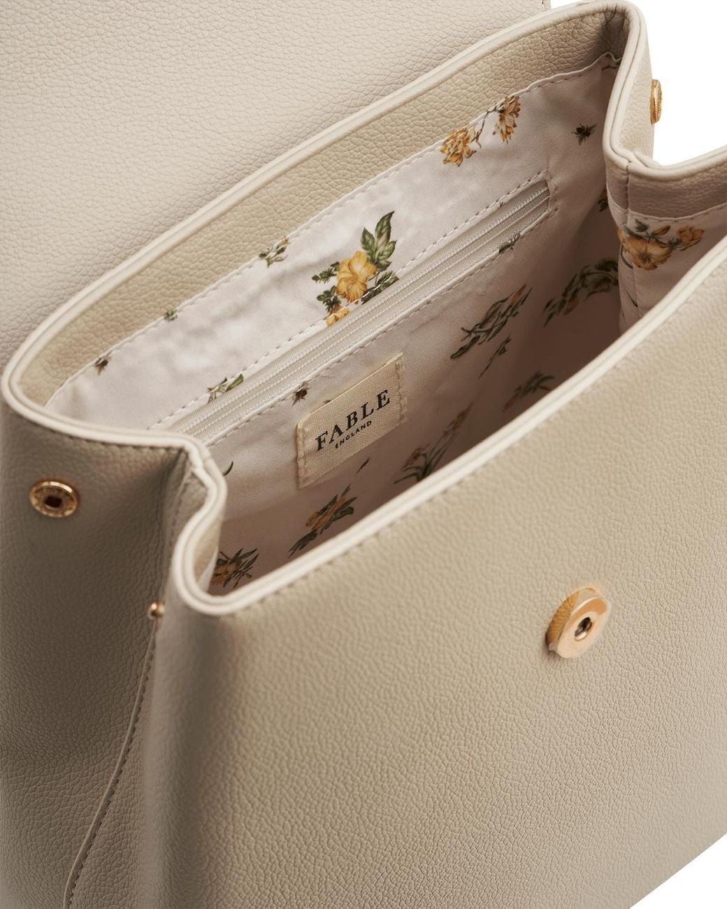 Fable England White Neutrals Laura Small Backpack