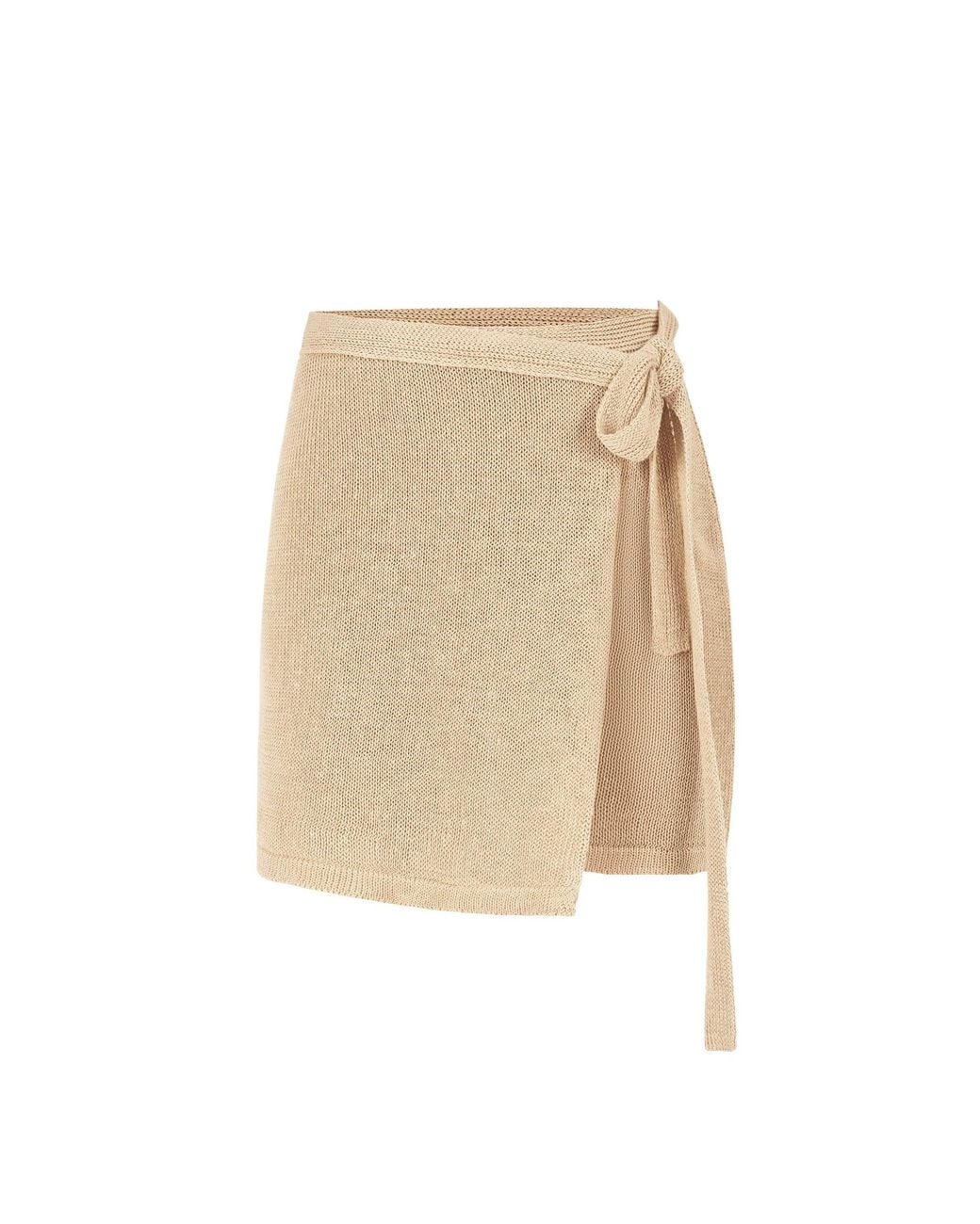 SALANIDA Natural Neutrals Mare 100% Linen Wrap Skirt Sand