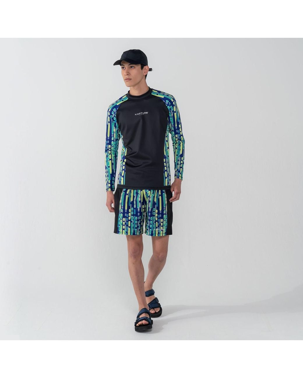 Kapture Green Future Dive Shorts for men