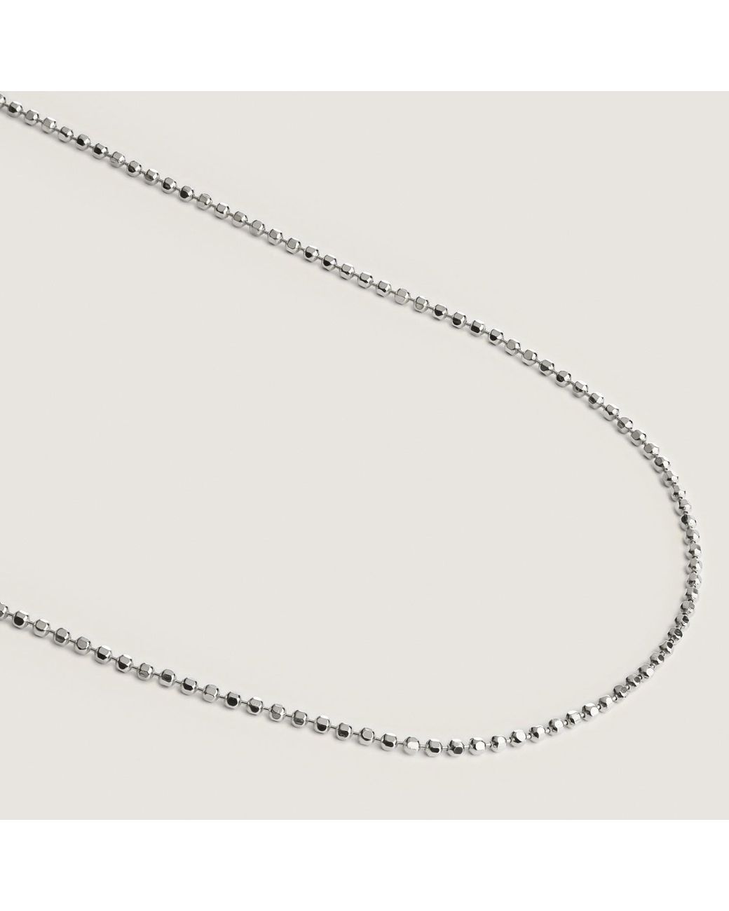 BY EDA DOGAN Metallic Bold Ball Chain Necklace