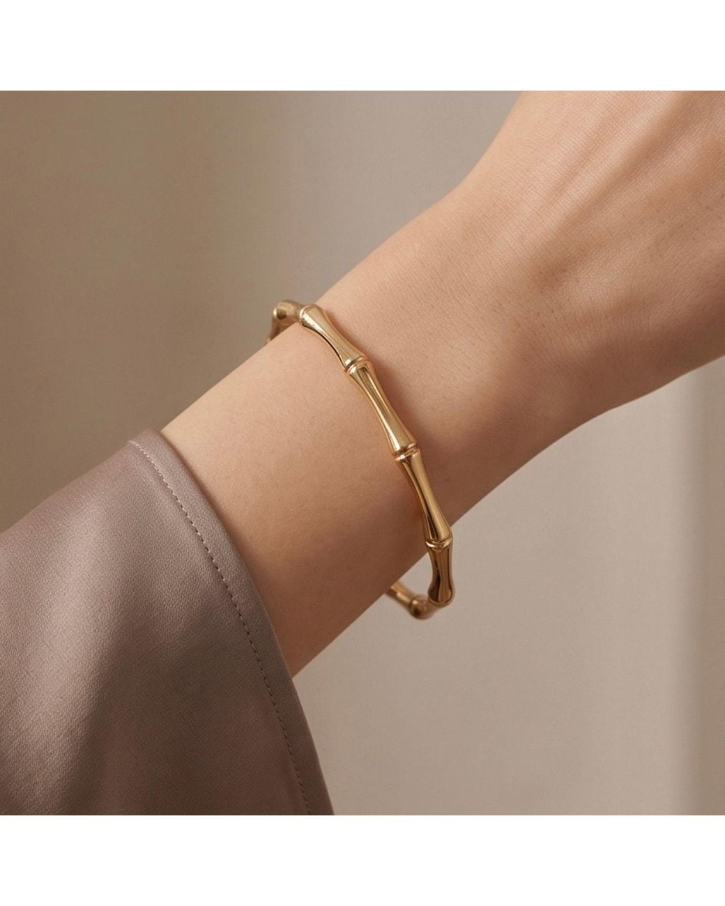 Divine Aria Metallic The Bamboo Handmade Bangle Indian Tarnish Free