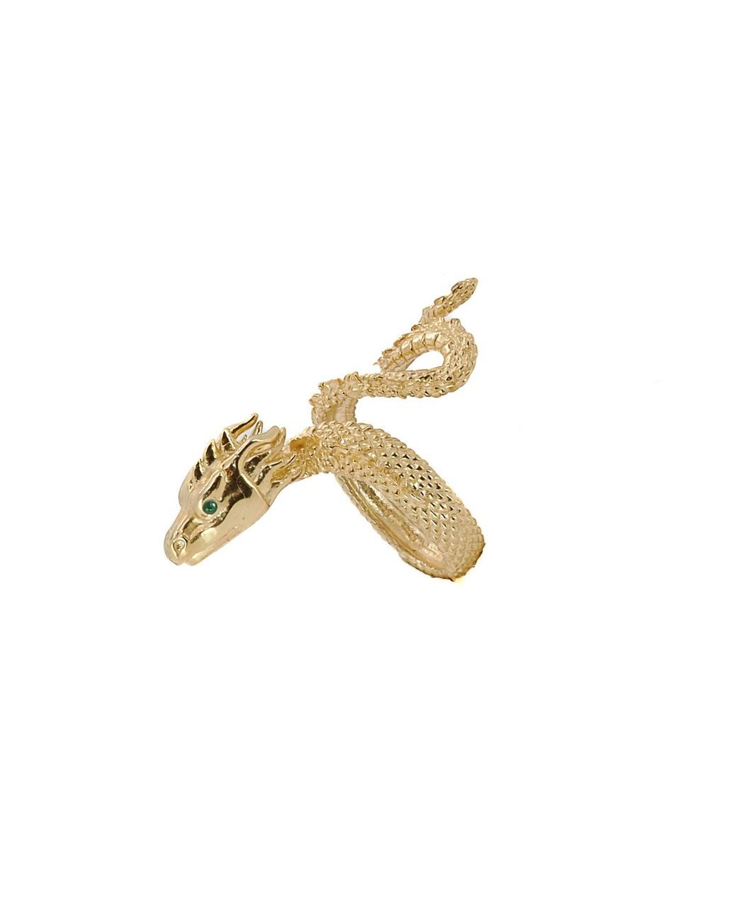 Ebru Jewelry Metallic Vermeil Rebirth Snake Ring