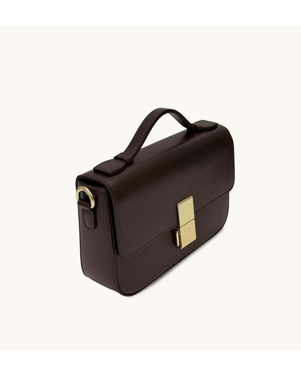 Apatchy London Black The Flora Chocolate Leather Bag