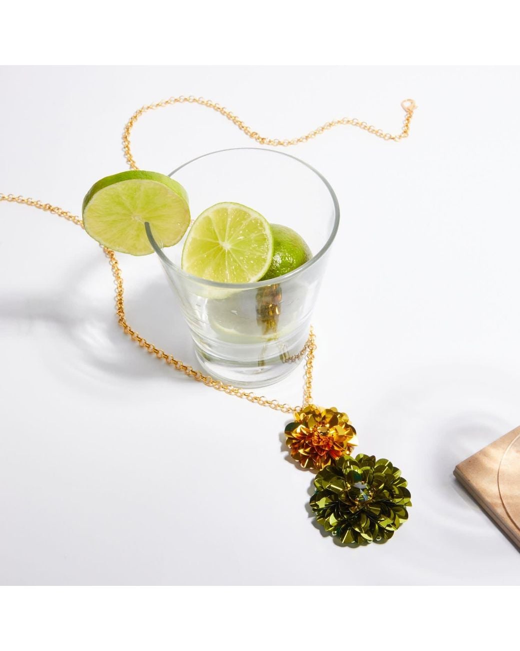 PINAR OZEVLAT Yellow Verdara Lariat & Artichoke