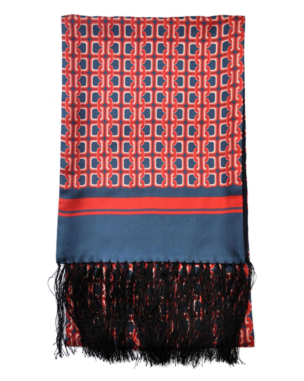 Gresham Blake Red Scarlet Chain Scarf for men