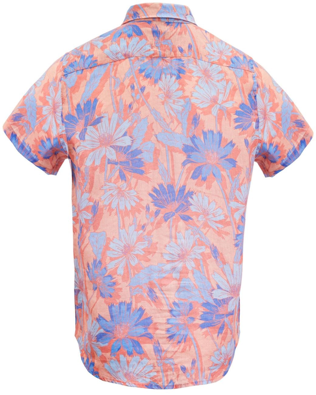 Lords of Harlech Pink Sergio Springtime Linen Shirt for men