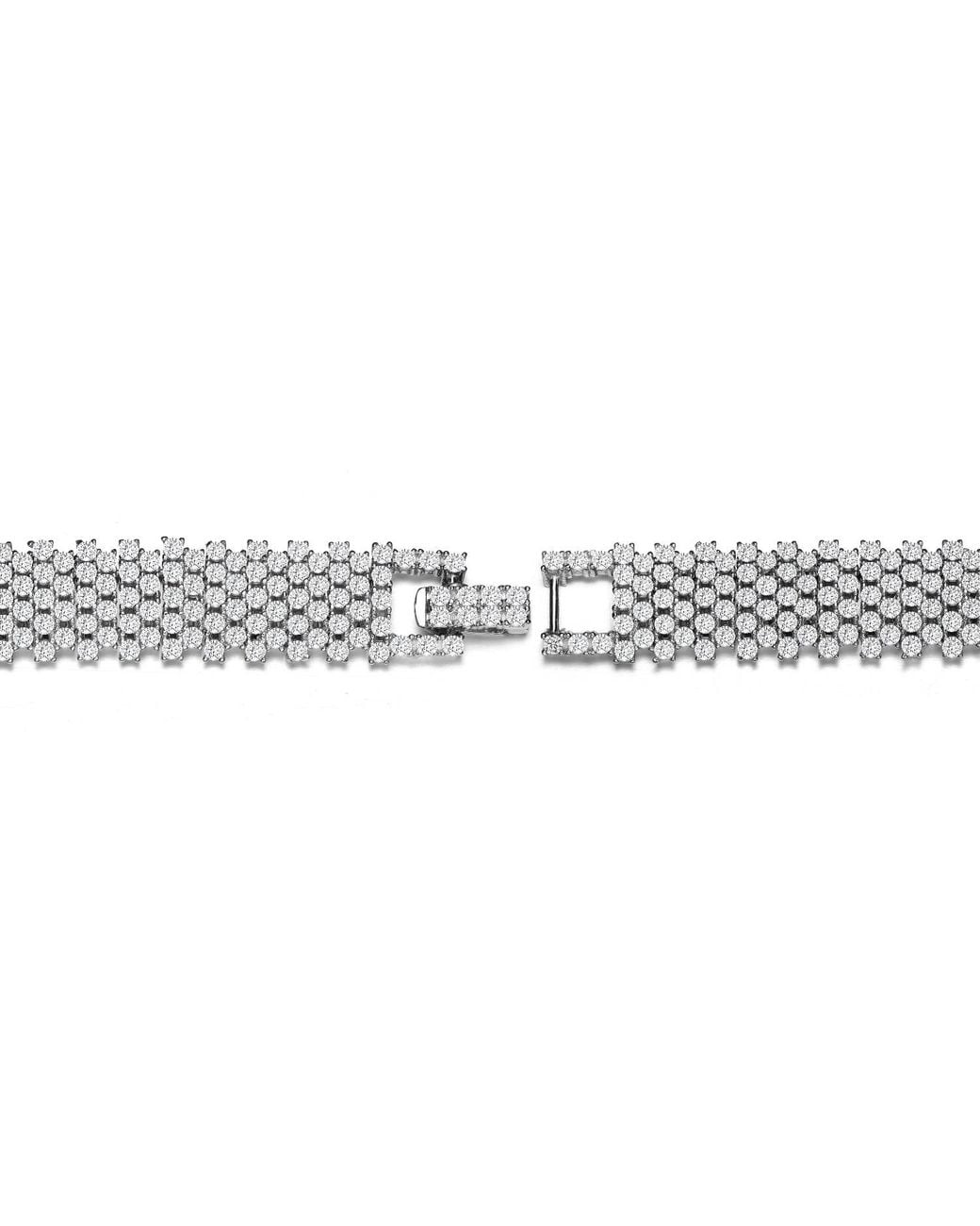 Genevive Jewelry Metallic Rachel Glauber Elegant Plated Link Bracelet