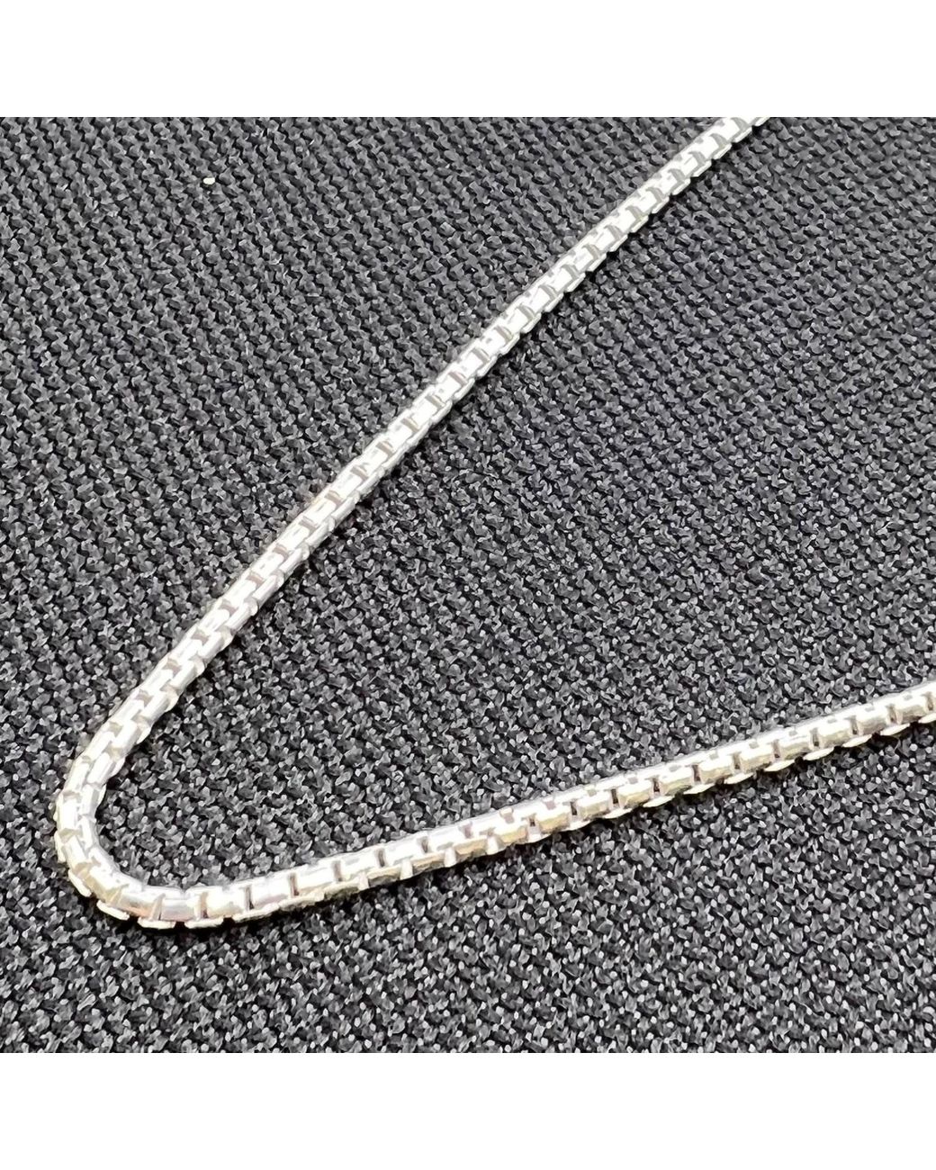 Kylie Harper Metallic Italian Sterling Round Box Chain for men