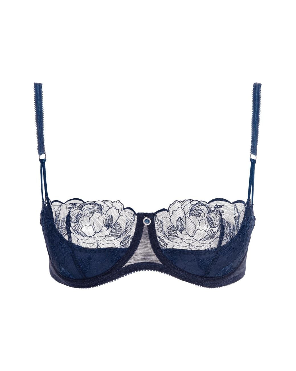 BonBon Lingerie Blue Coco Heart Underwired Bra
