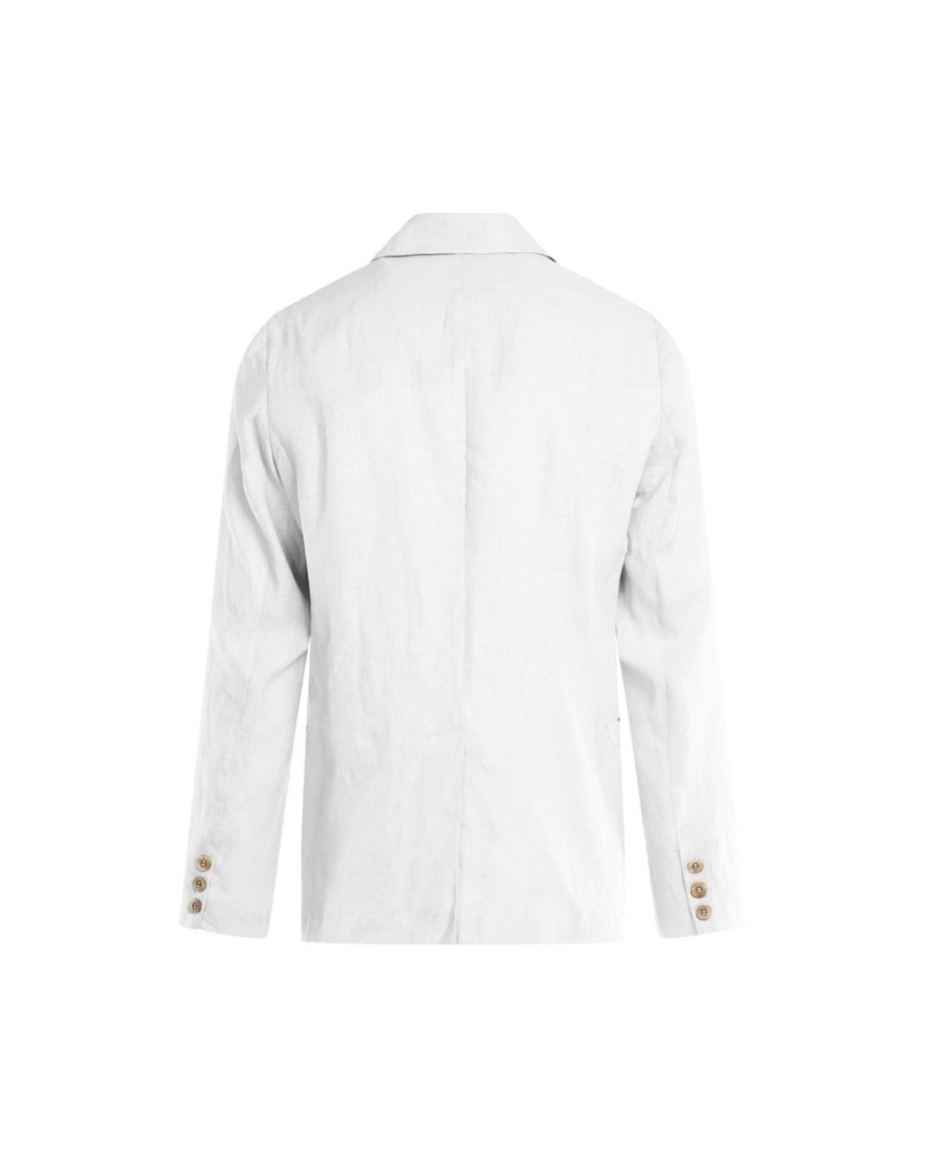 Haris Cotton White Classic Linen Jacket for men
