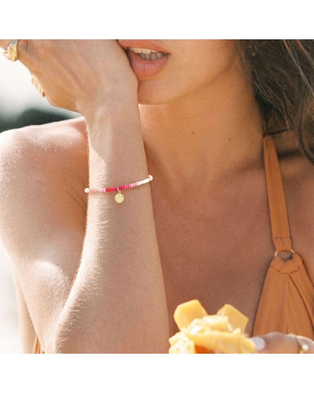 With Love Darling Metallic Innovation Beaded Bracelet