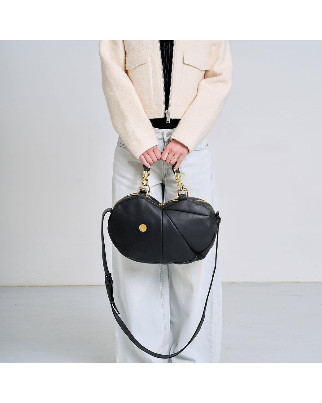 Milla Von Cosy Black Shoulder Bag Cosy With Versatile Straps