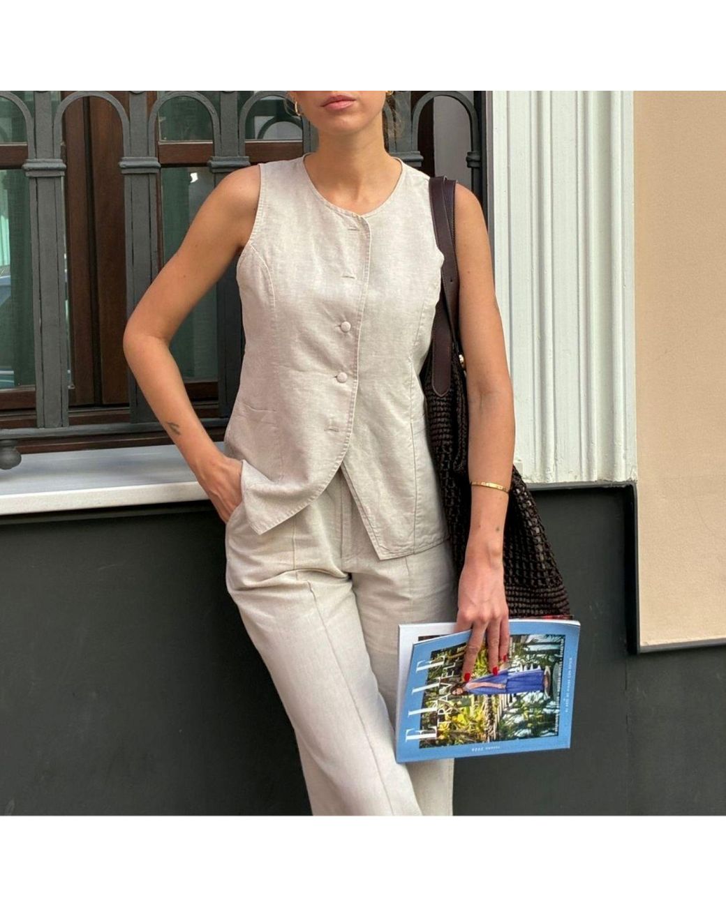 Mimhi Maison Natural Neutrals Sienna Set – Linen & Cotton Blend