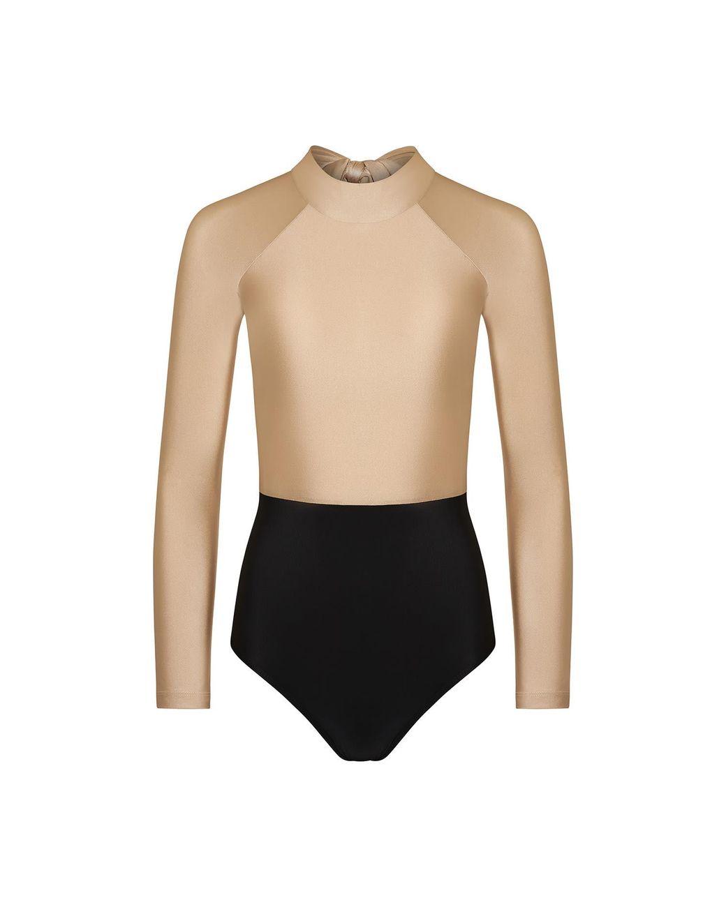 Paola Amador Black Neutrals Bodysuit Swimsuit Surf Cream