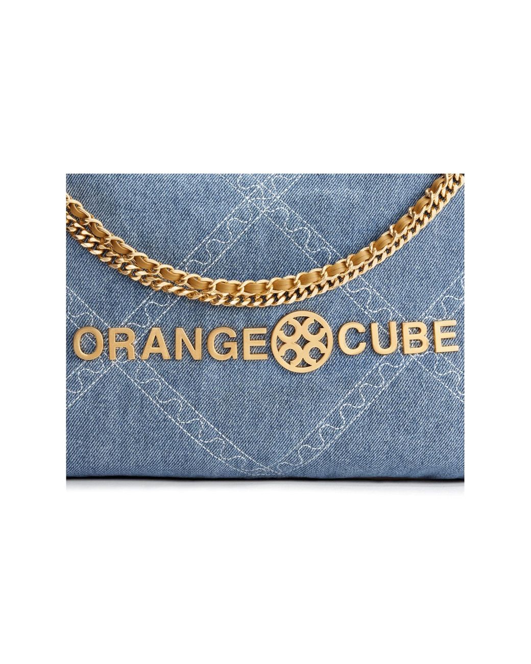Orange Cube Blue Metropolitan Crossbody Bag