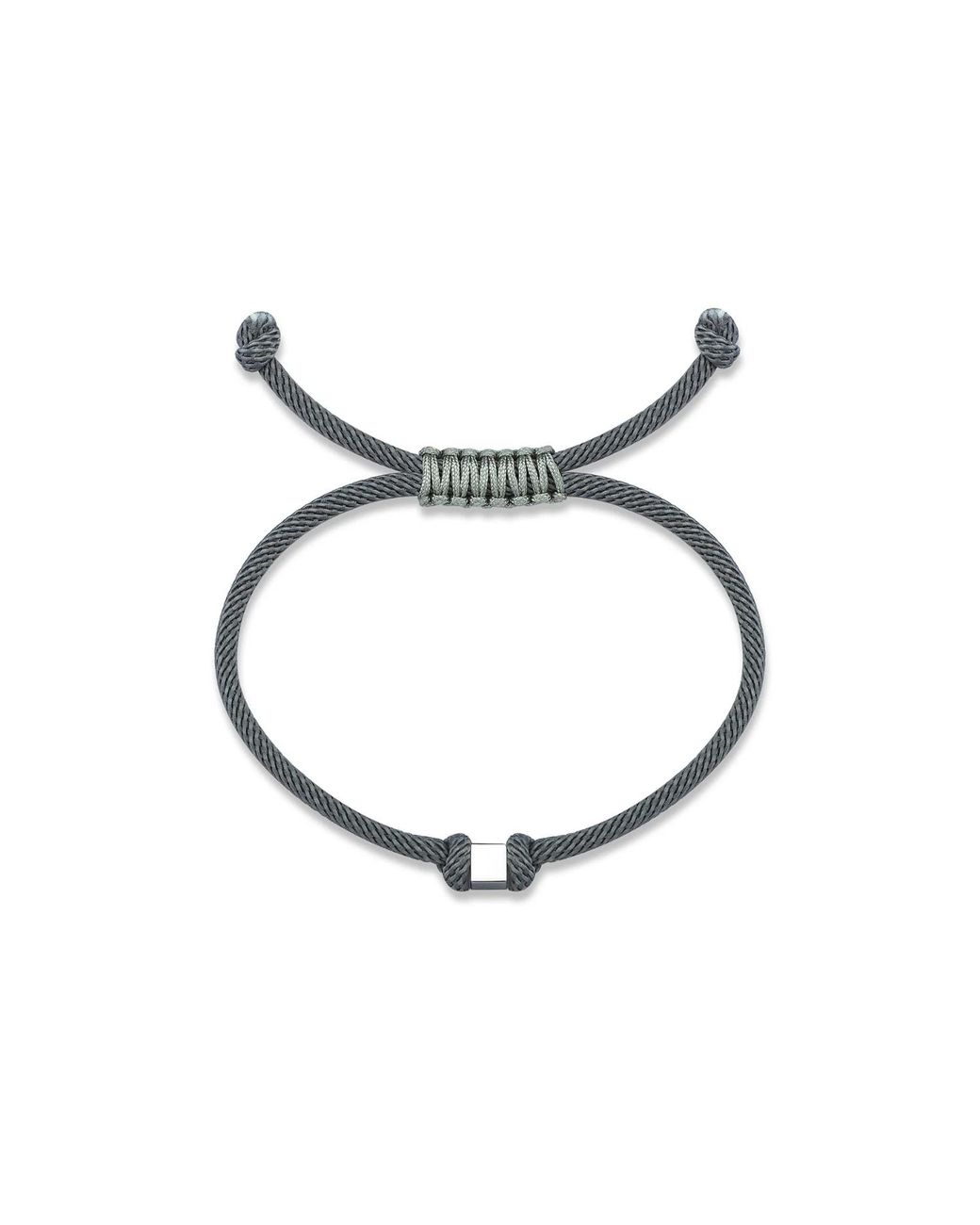 Reis Jewellery Blue Single Cube Rope Bracelet for men