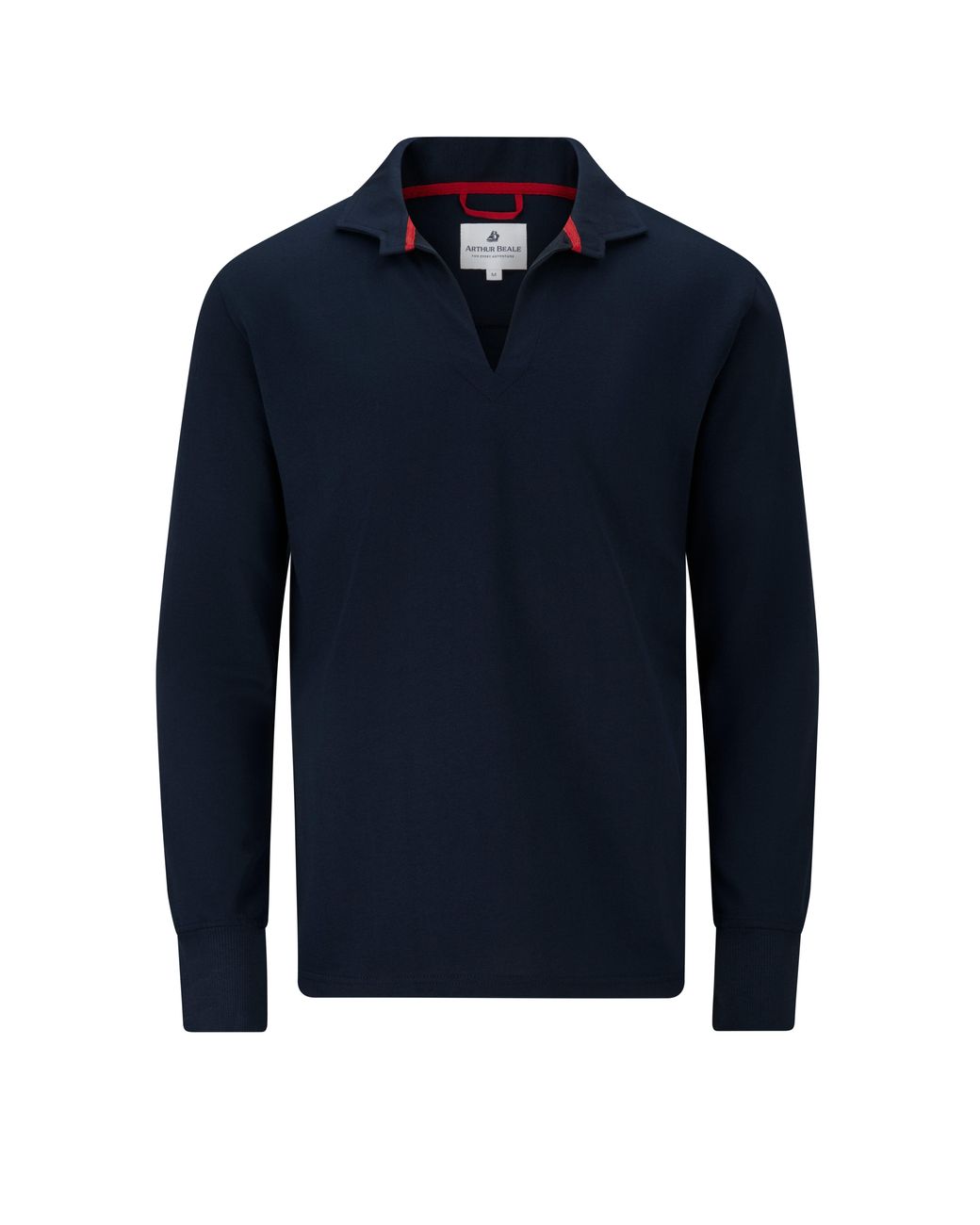 Arthur Beale Blue Vintage Cotton Rugby Shirt for men
