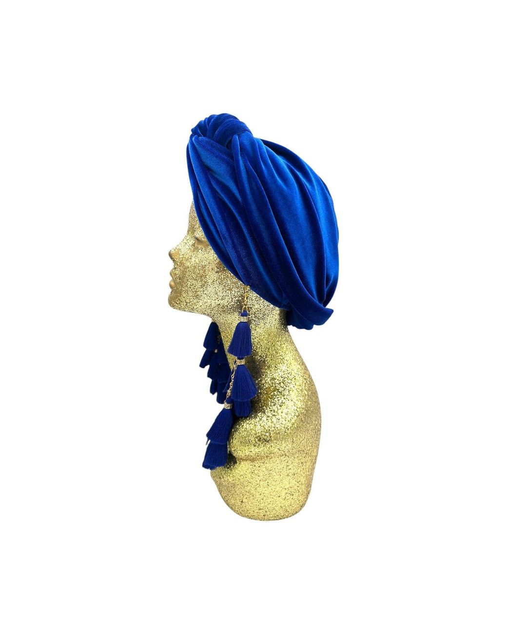 Julia Clancey Blue Electric Chacha Turban