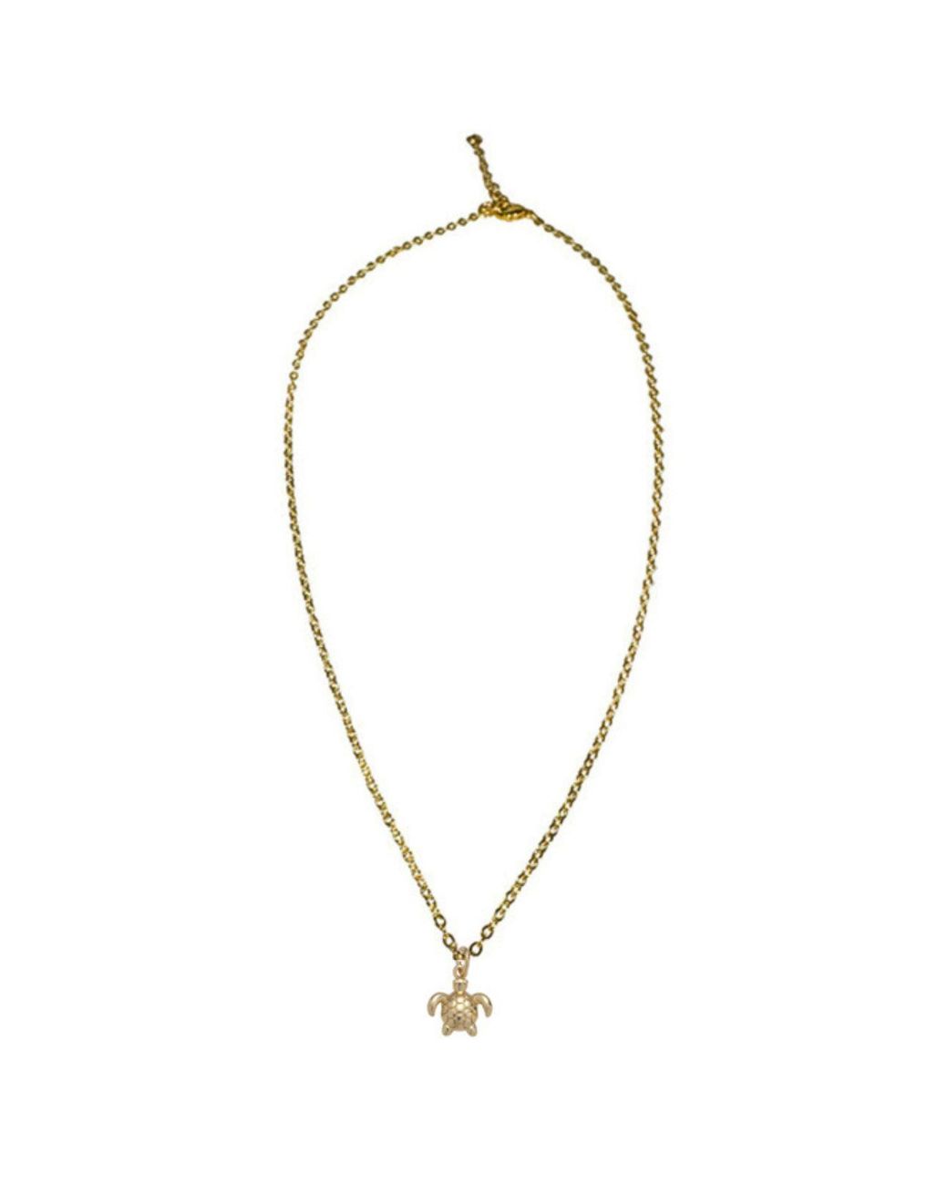 Rachel Nathan Metallic Sea Turtle Necklace