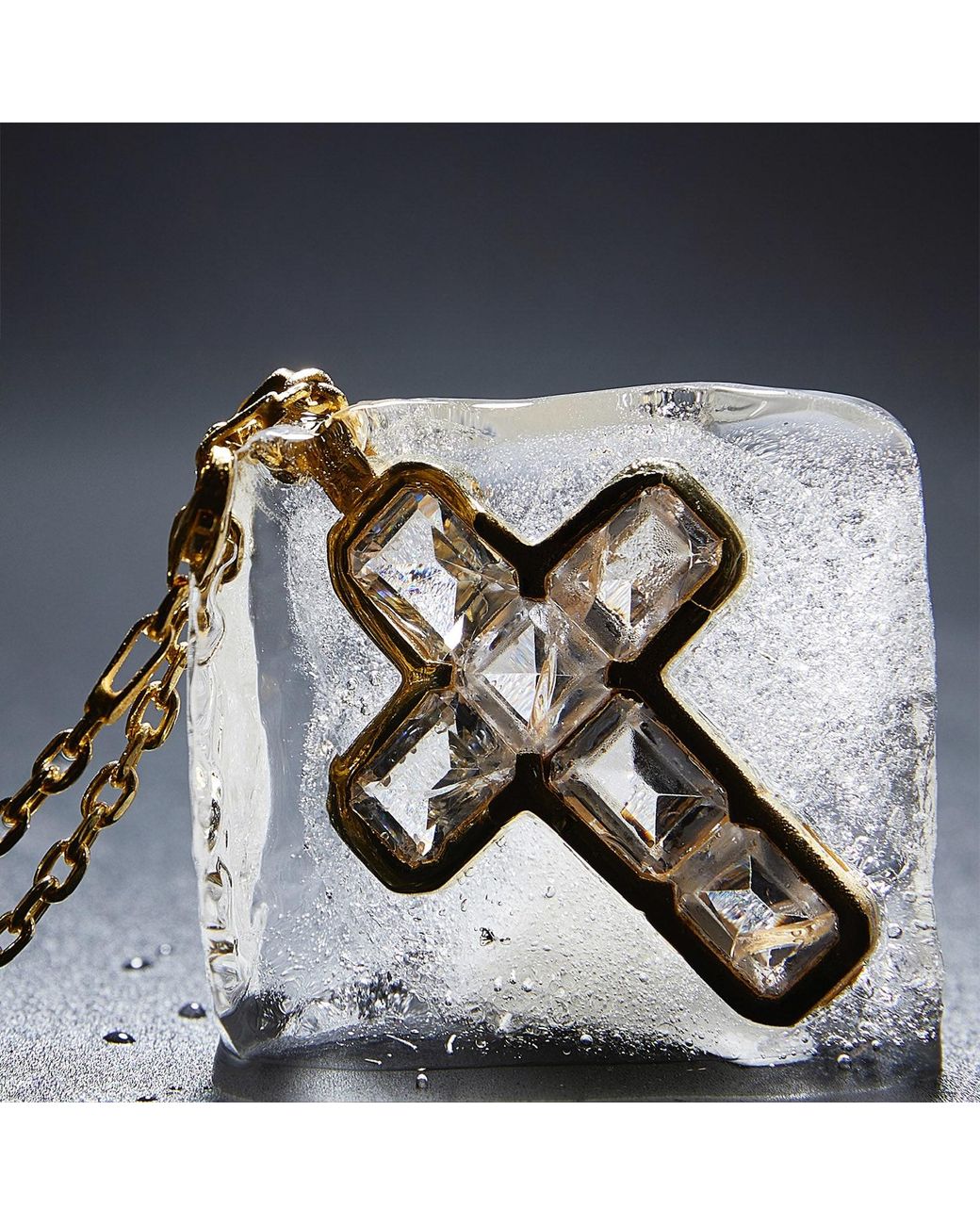 Ece London Metallic The Fortuna Cross Necklace