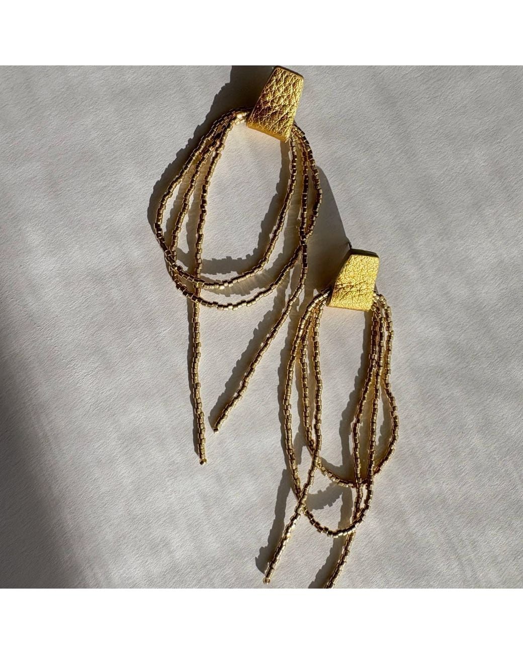 WAIWAI Metallic Bliss Beaded Dangle Earrings