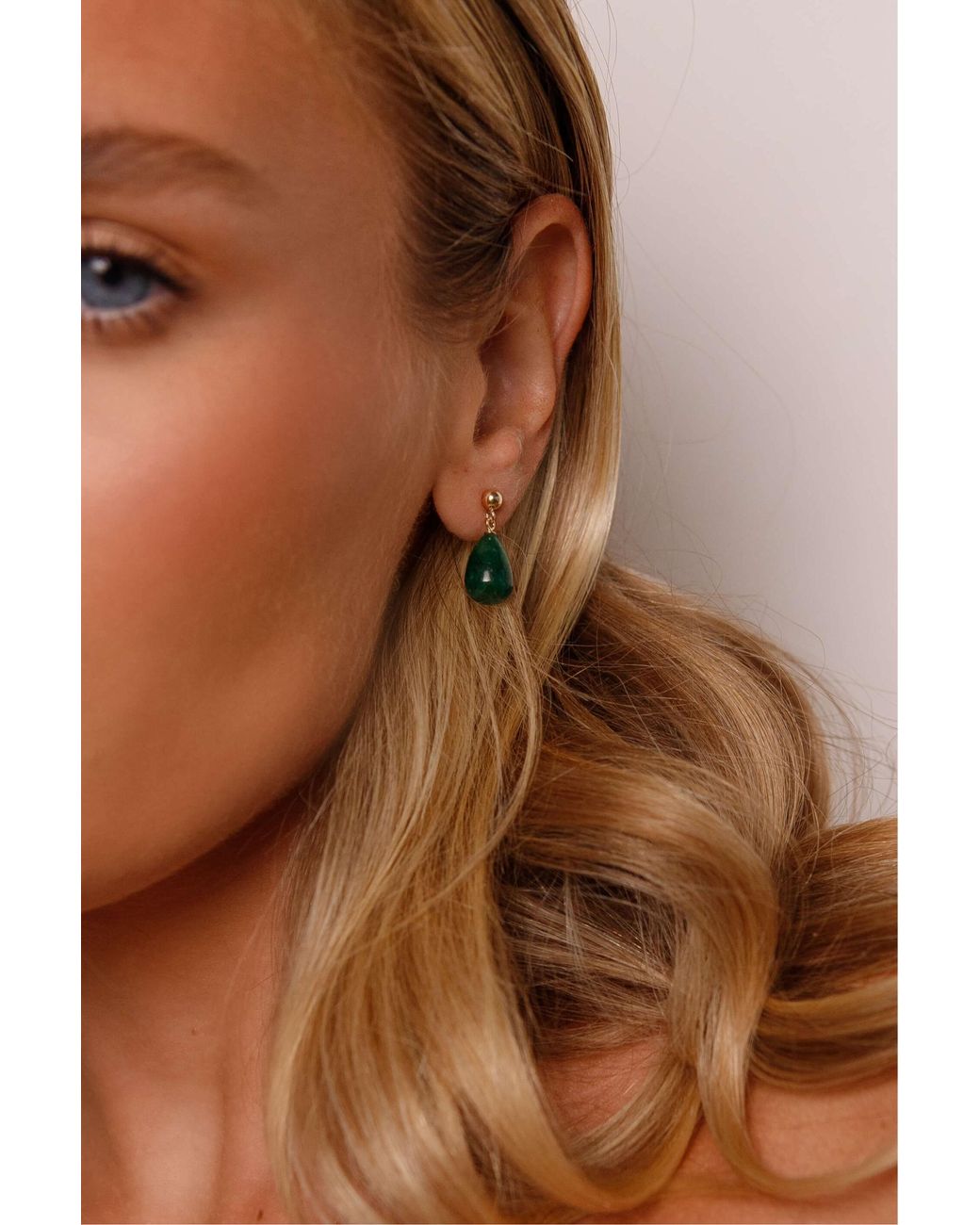 Katy Faye Green May Emerald Earrings