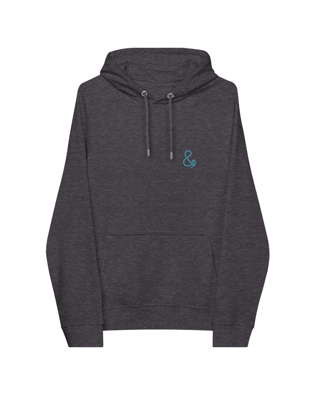 Anchor and Crew Black Heather Just Roam. Seeker Organic Cotton Hoodie