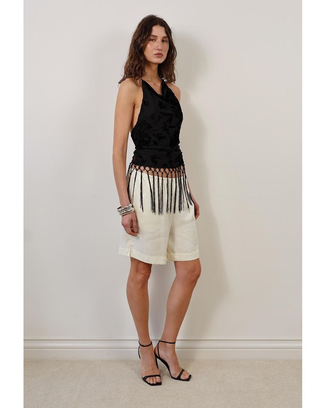 Tohen Black Astley Scarf Top 1