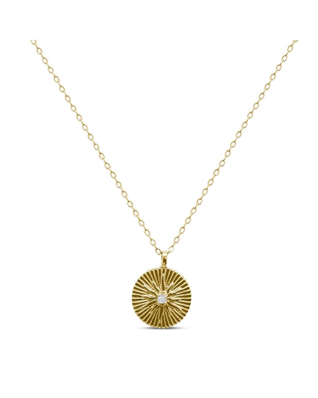 Clemence Wren Metallic Radiant Star Pendant Necklace