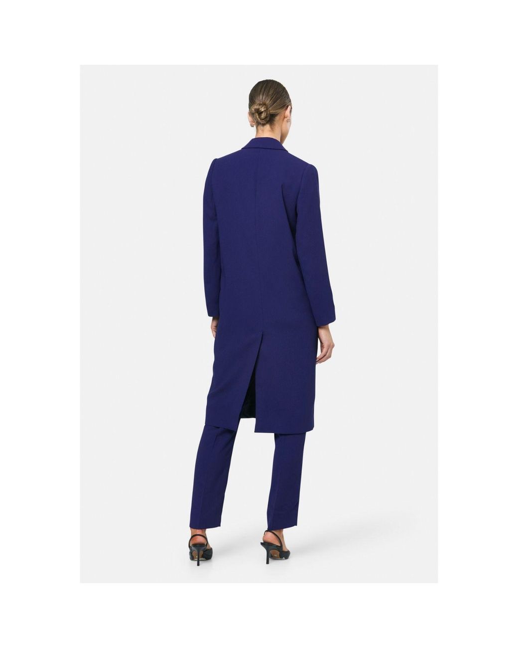 Helen Mcalinden Blue Victoria Ink Coat