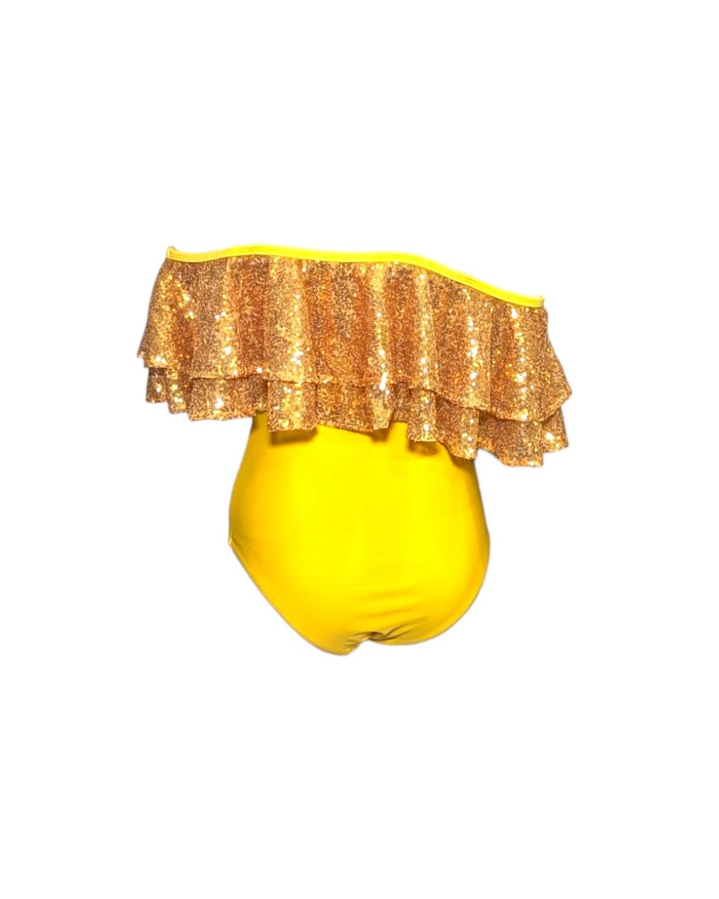 Julia Clancey Yellow Rara Sunshine Sequin Swim Body