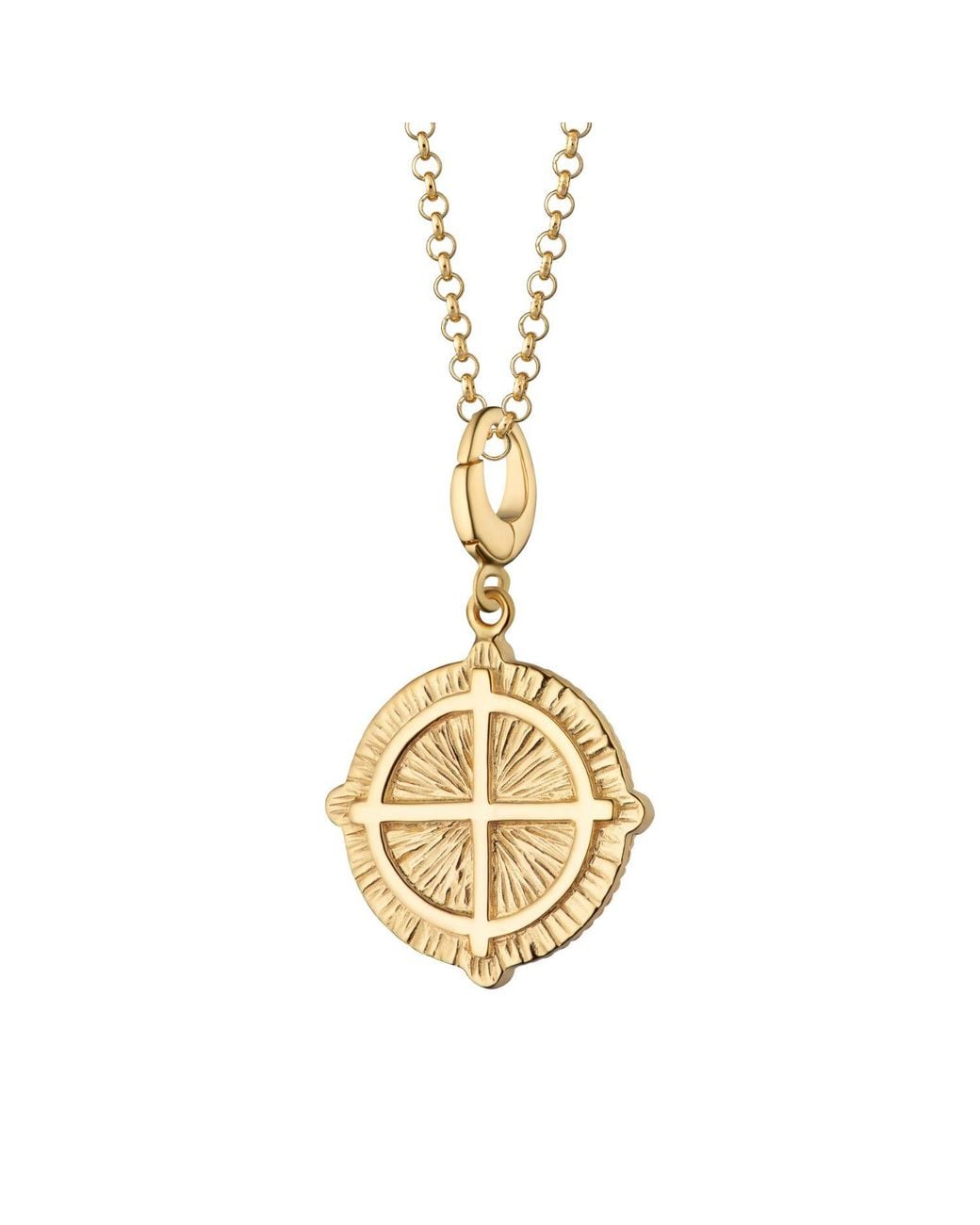 Lily Charmed Metallic Plated Goddess Of Fertility And Nature Demeter Charm Necklace