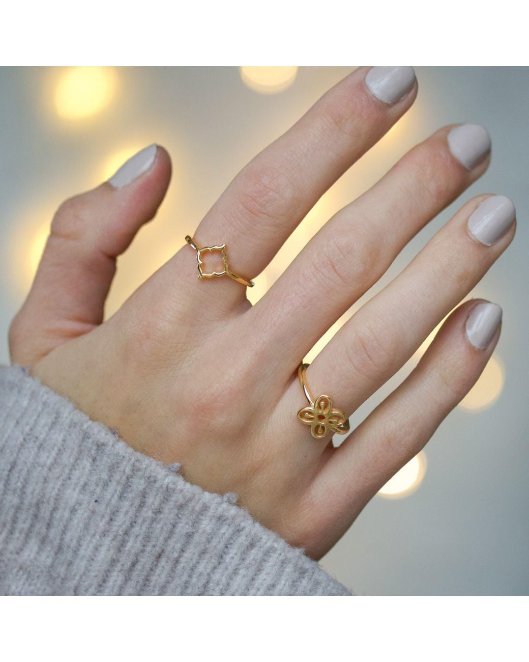 With Love Darling Metallic Bese Saka Ring