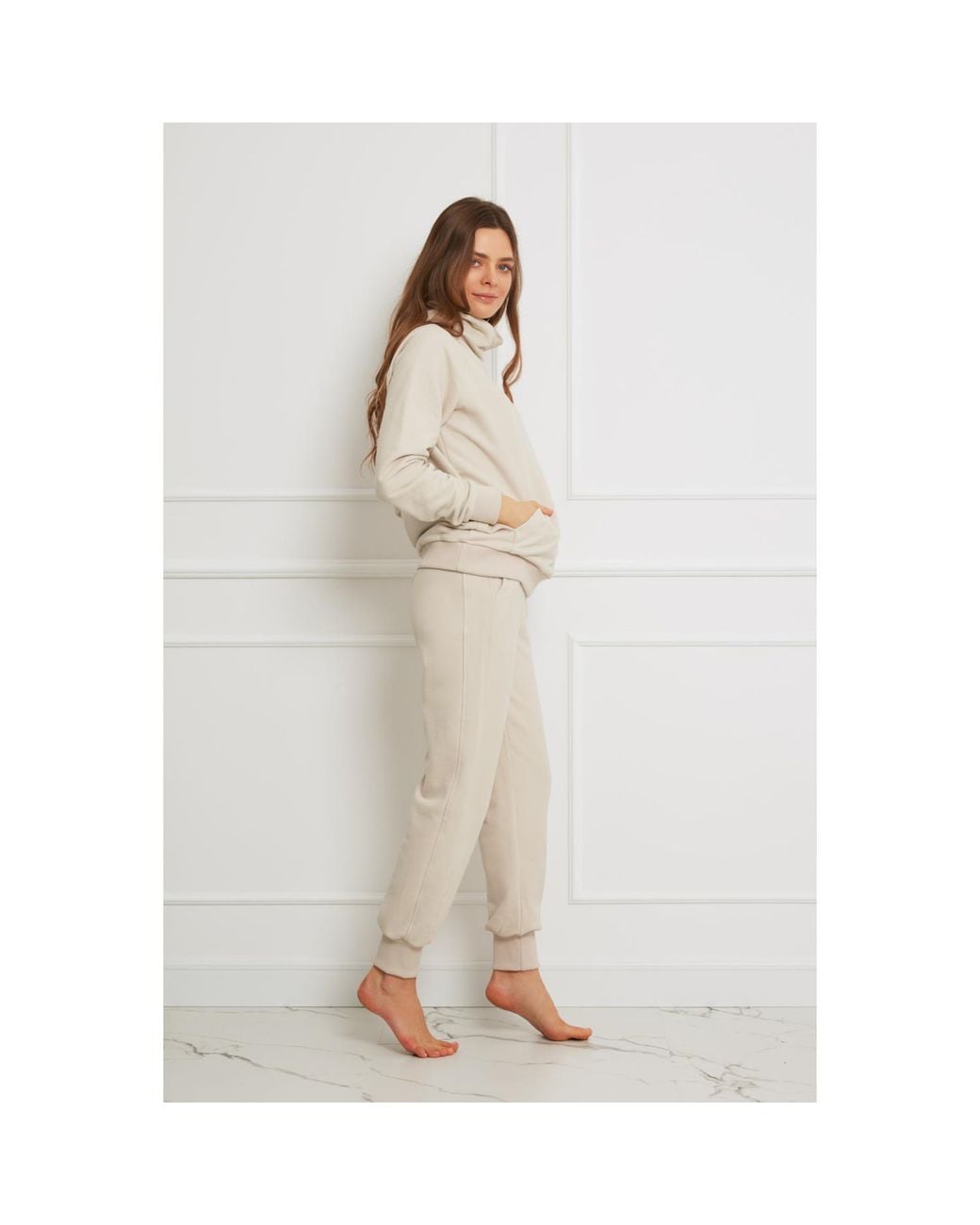 Oh!Zuza Gray Neutrals Cotton Lounge Pant