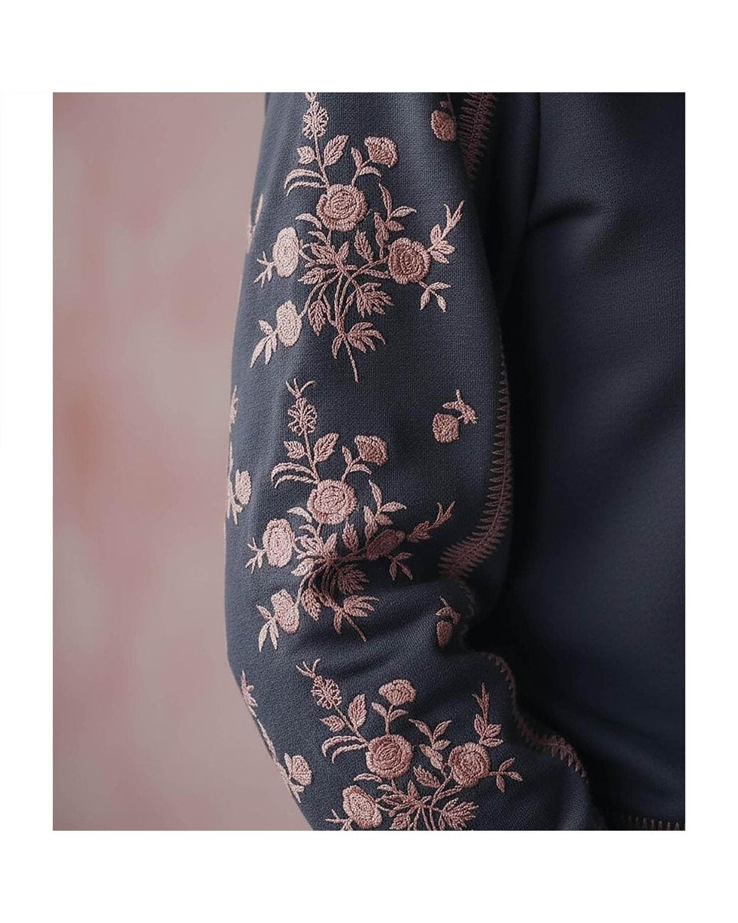 Nooki Design Black Catalina Embroidered Sweater