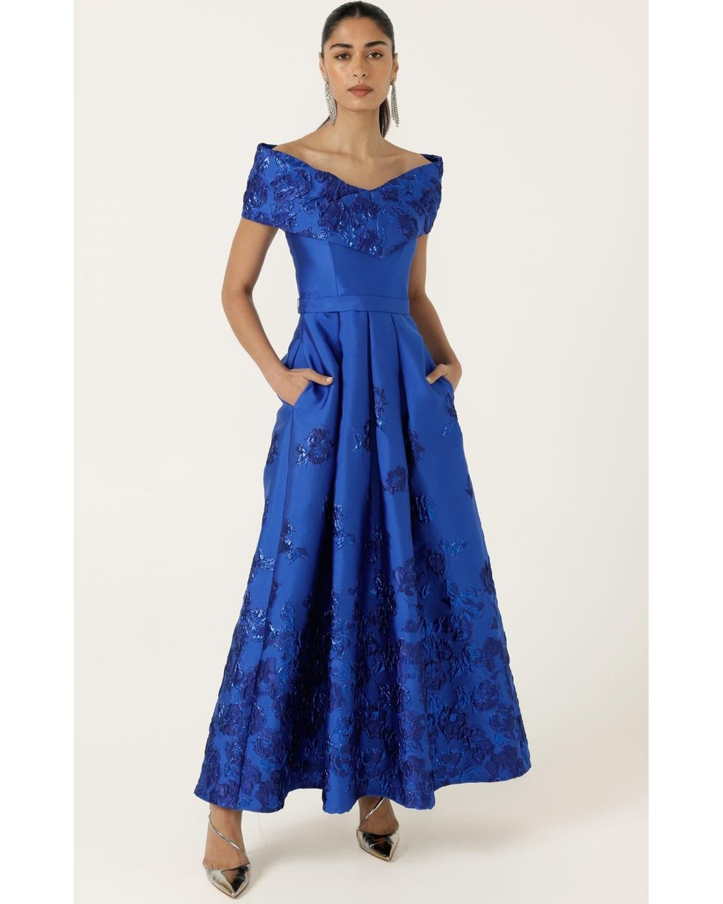 SACHA DRAKE Blue Pialle Gown