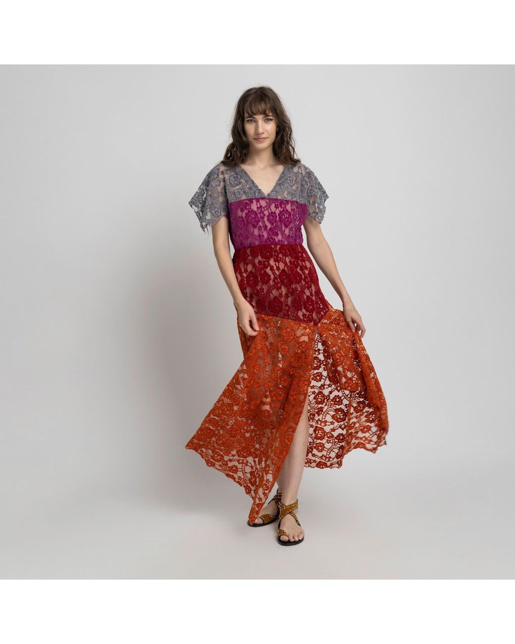 ARTISTA Red Flirt Maxi Dress