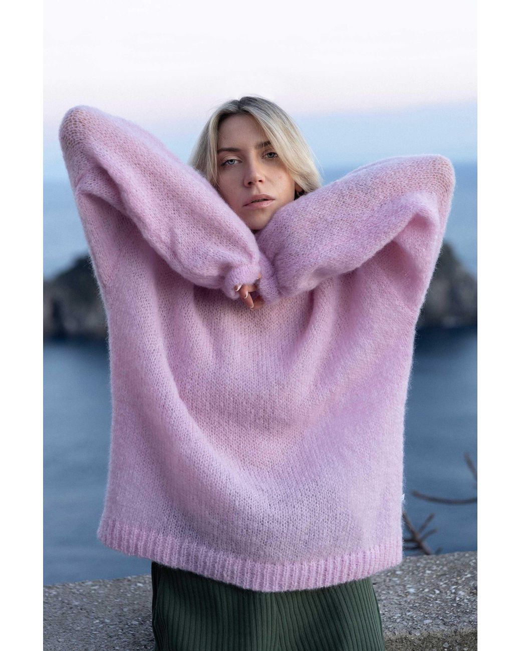 SALANIDA Pink Melody Soft Mohair Jumper