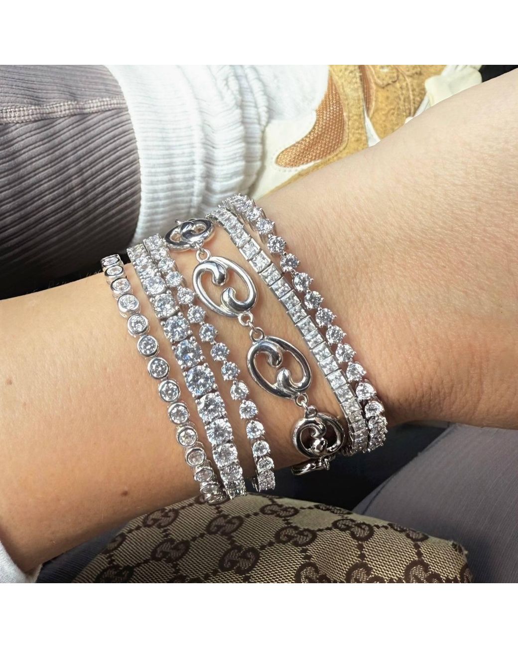 Leni James Metallic The Fibonacci Link Bracelet