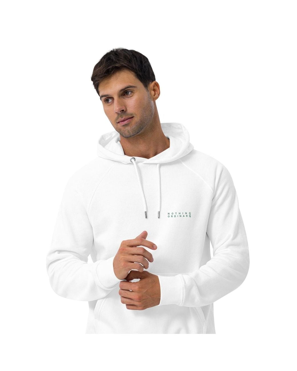 Anchor and Crew White Sixteen Nothing Ordinary Editions Organic Cotton Hoodie for men