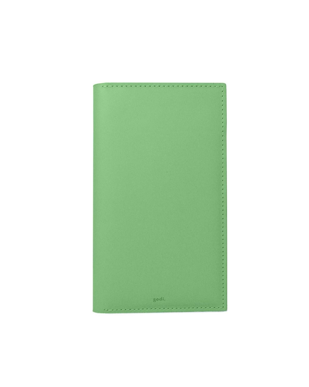godi. Green Handmade Leather Passport & Travel Wallet for men