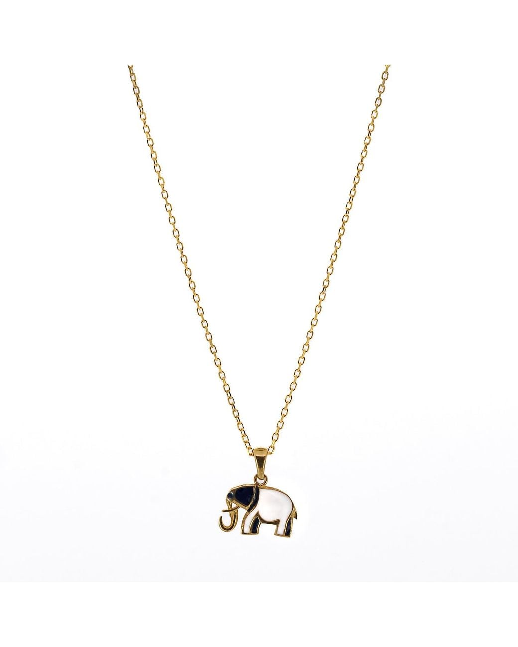 Ebru Jewelry Metallic And Elephant Necklace