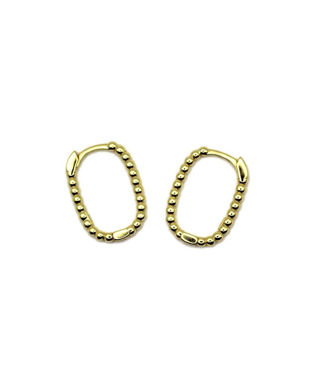 VicStoneNYC Fine Jewelry Metallic Hoop Earrings