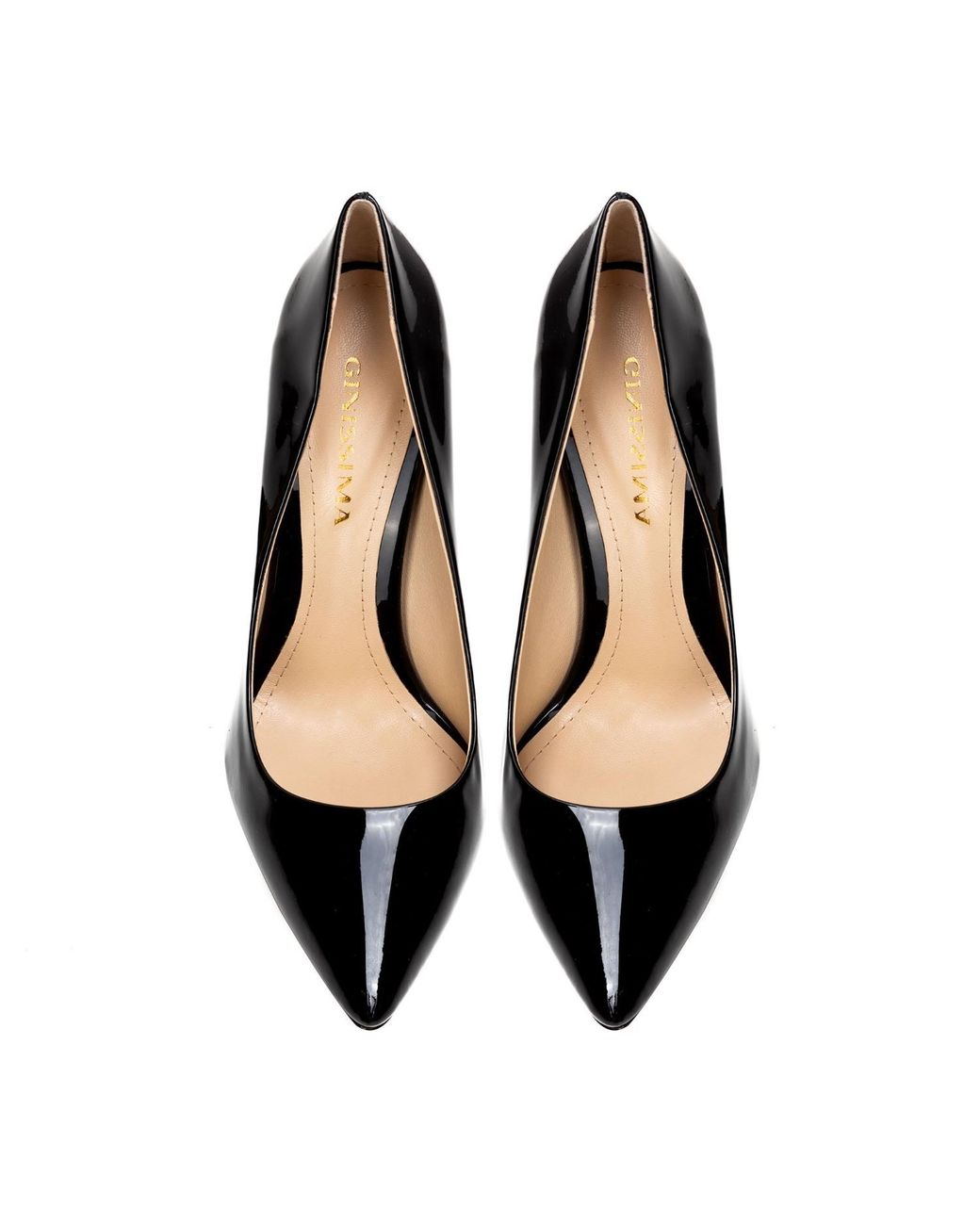 Ginissima Black Alice Stiletto Patent Leather Shoes