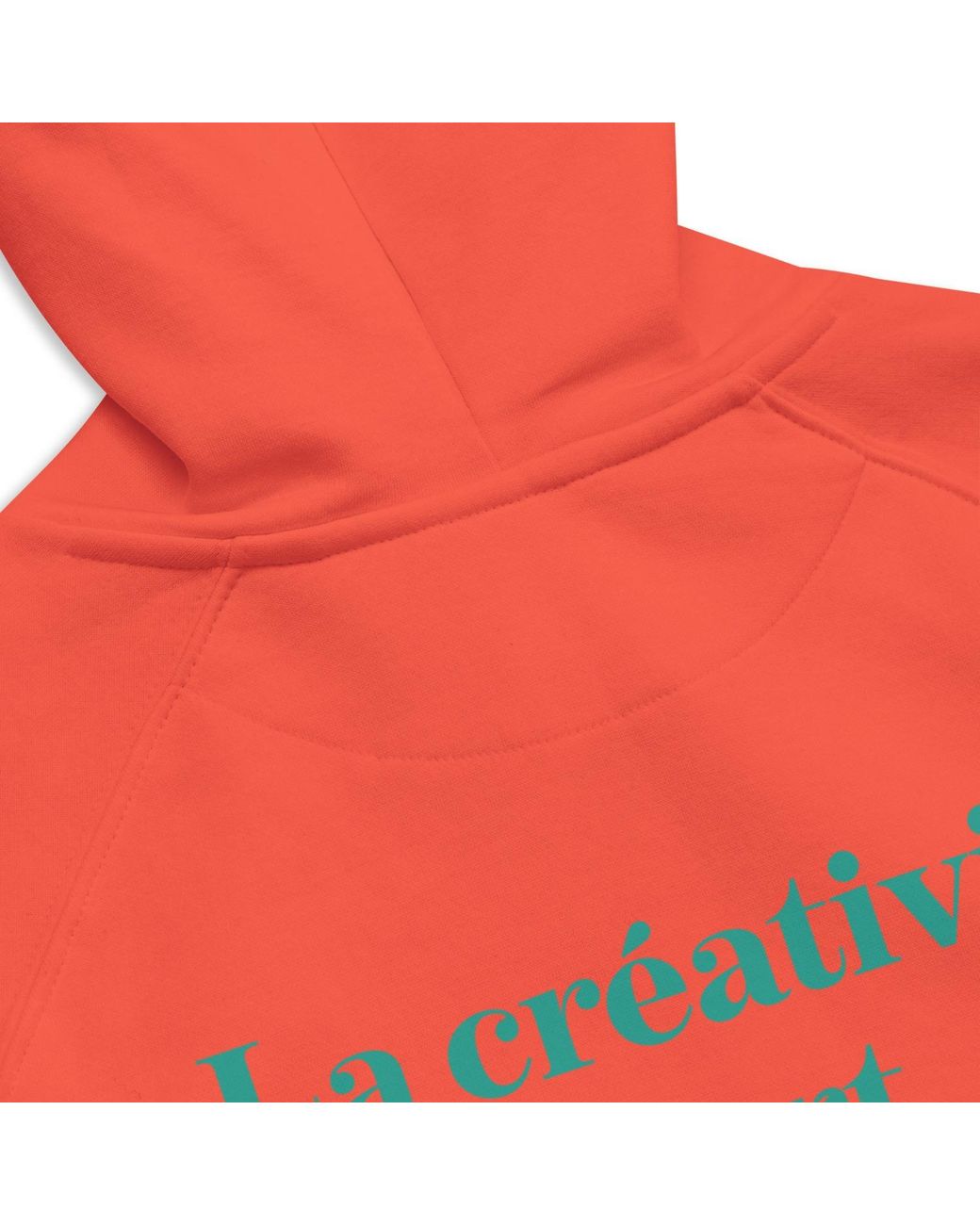 Anchor and Crew Red Burnt Make Art Creative Standard Organic Cotton Hoodie
