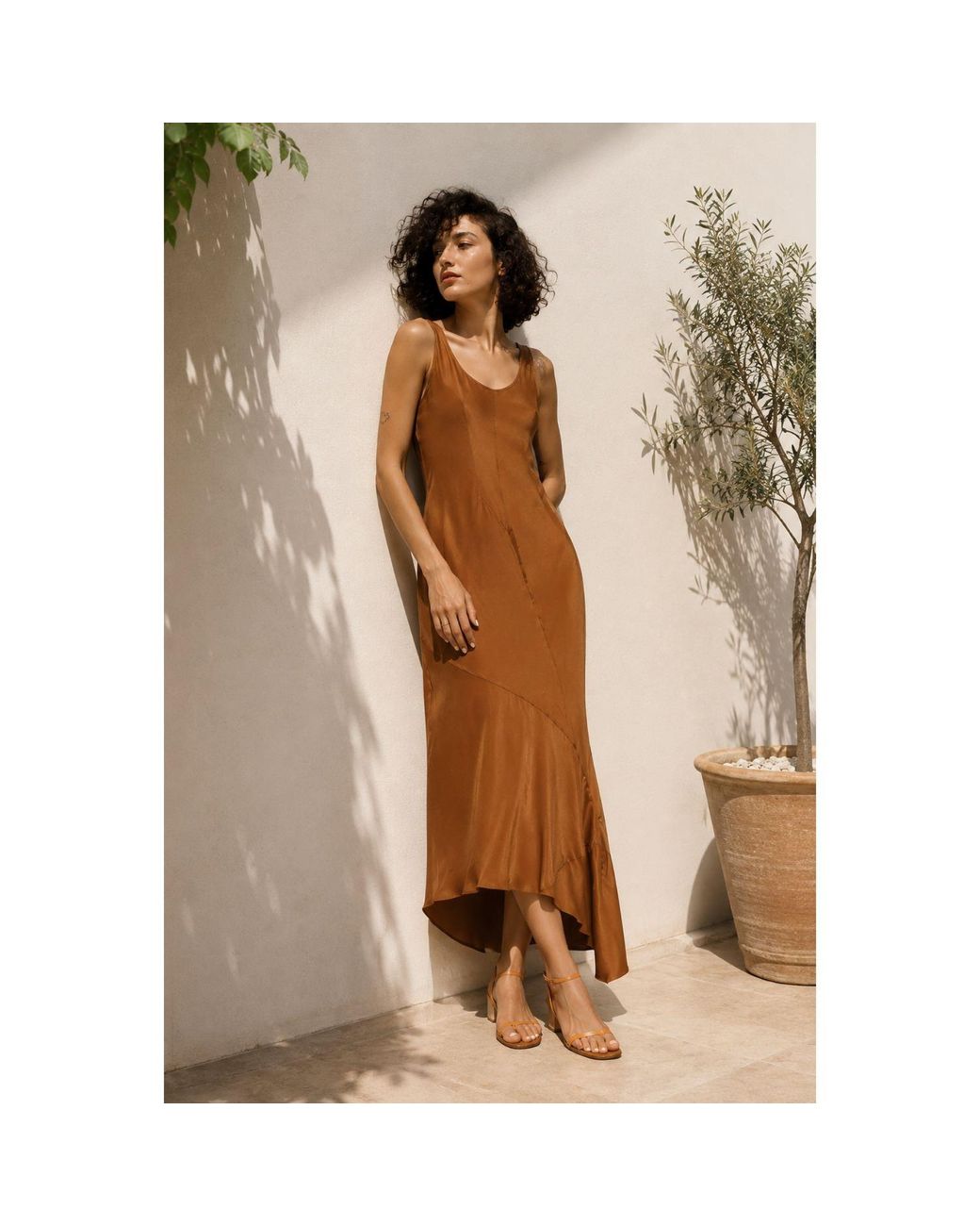 Ad Color Brown Michela Mary Dress in Brown | Lyst