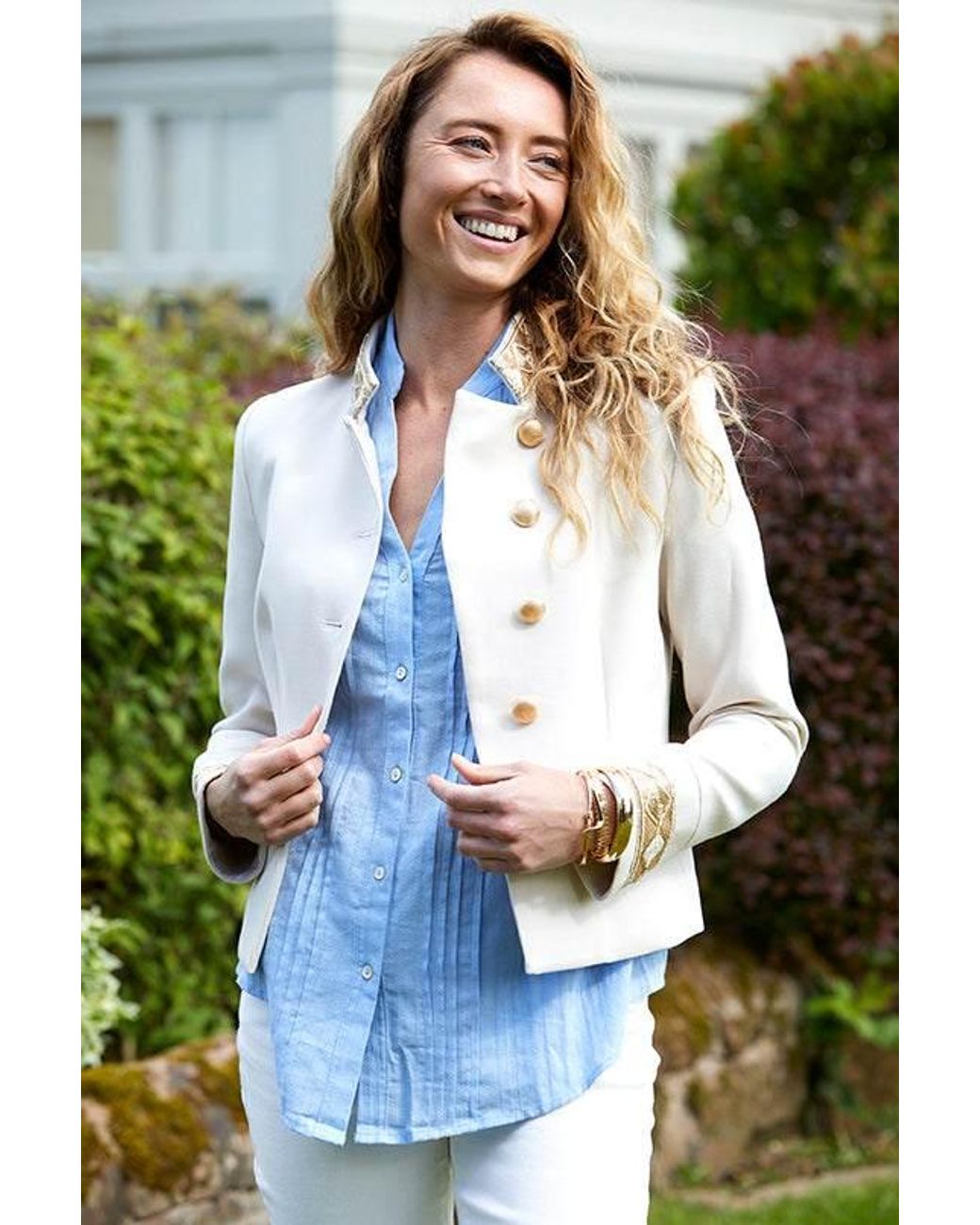 Guinea London Blue Cornflower Cotton Top